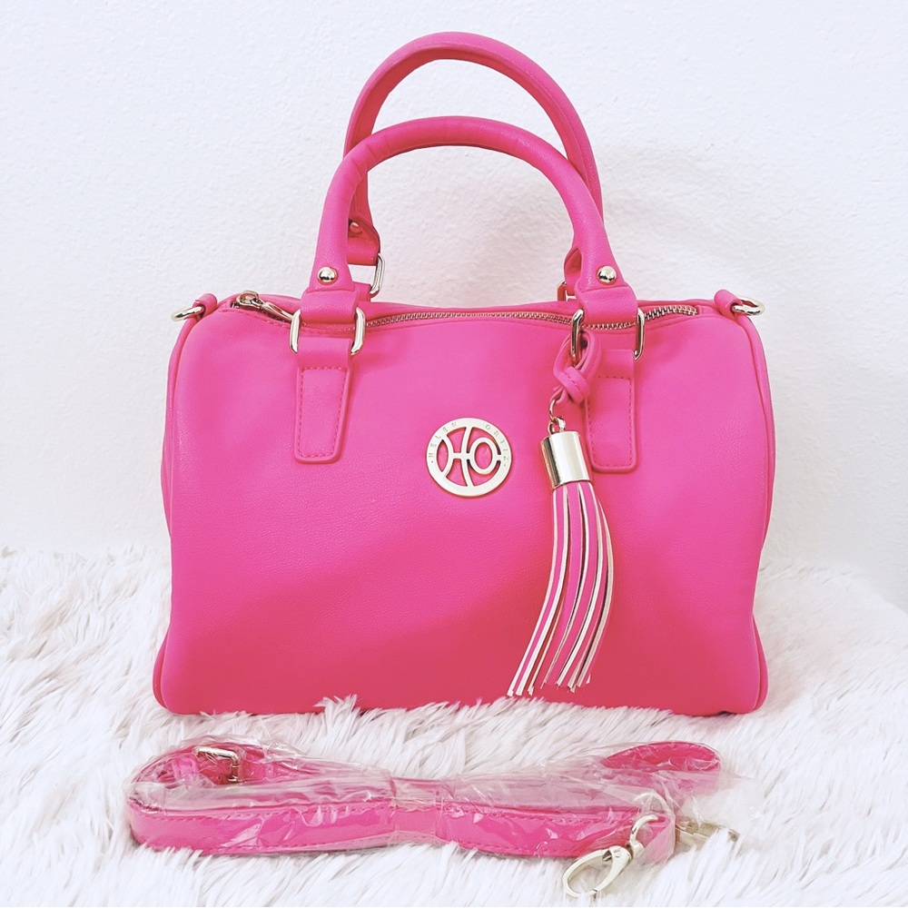 NWT Helen Ortiz Pink Satchel Bag / Crossbody